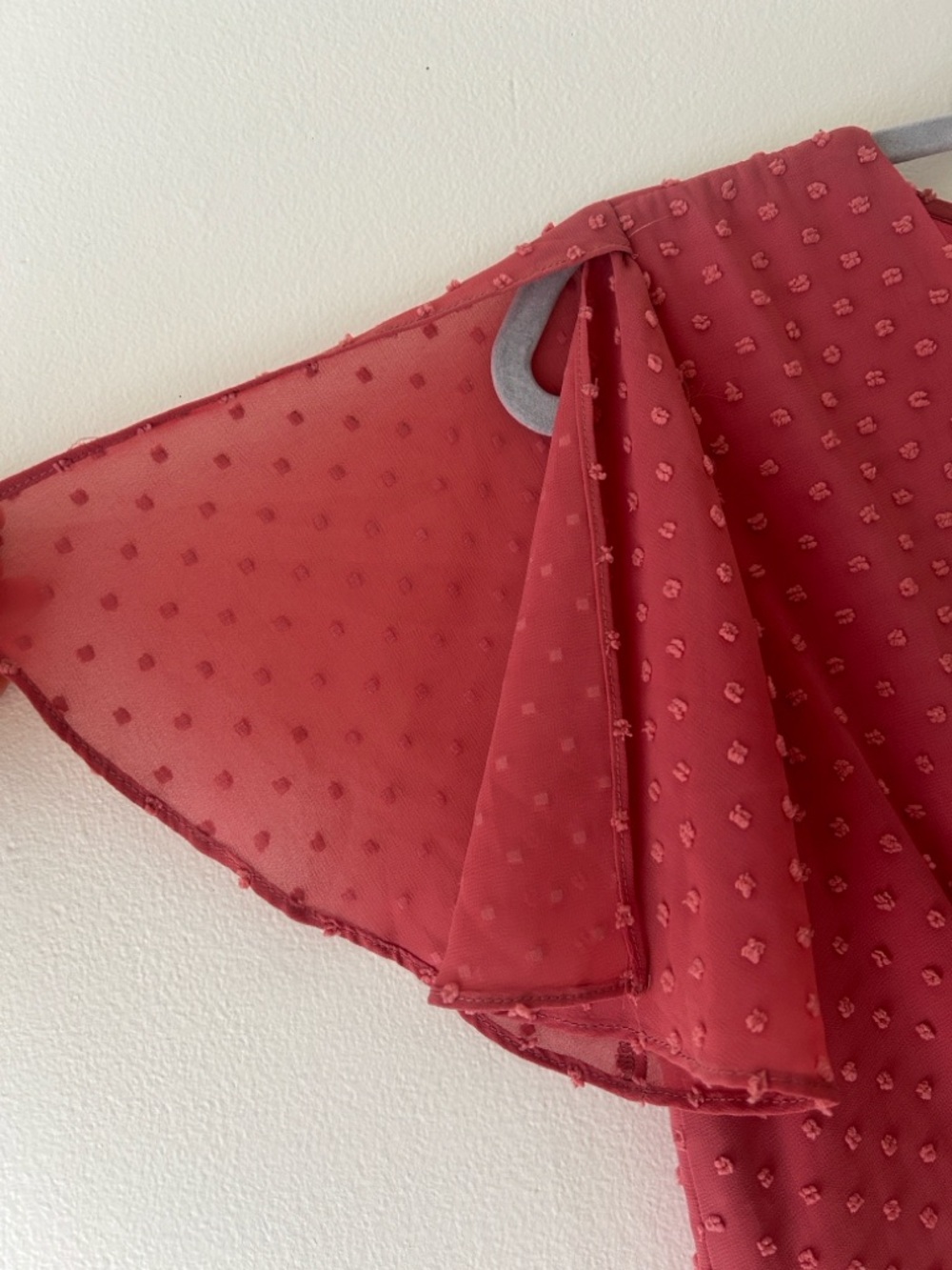 Lulu's Dusty Rose Ruffle Wrap Midi Dress - Picture 6 of 16